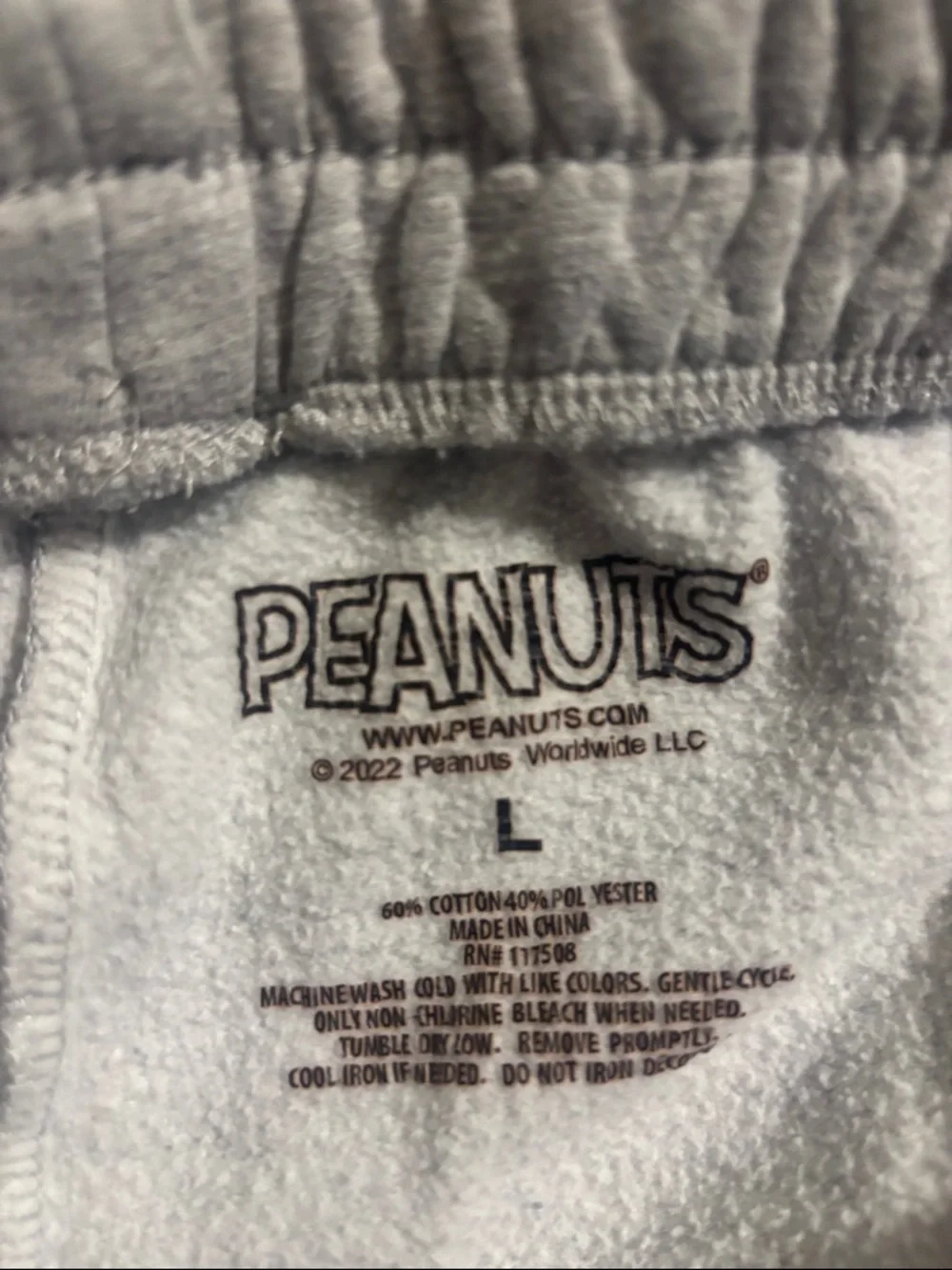 Better Together Gray Women’s Sweatpants with Snoopy Graphic - Picture 2 of 4